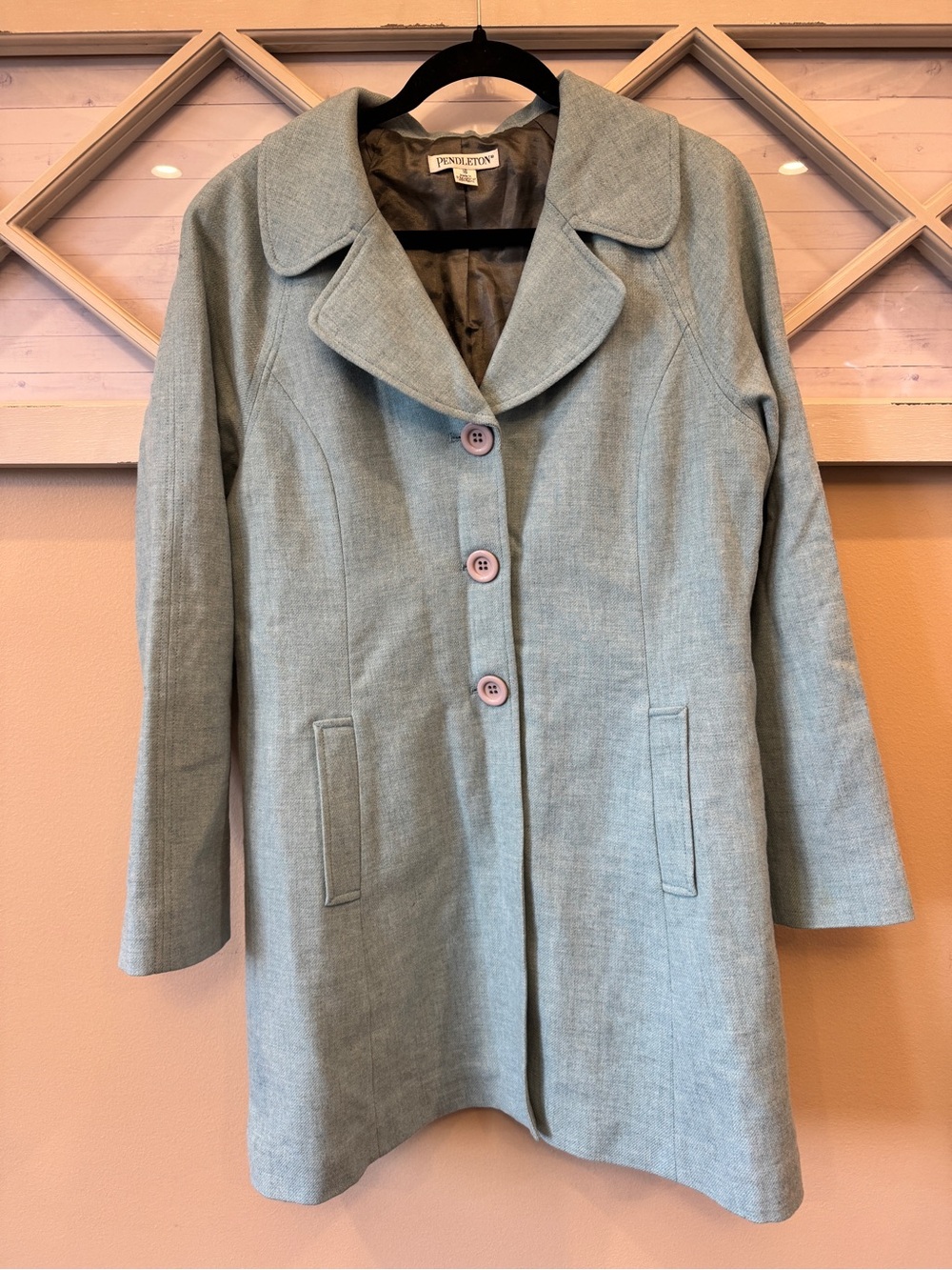 PENDLETON wool‎ women’s peacoat black small petite